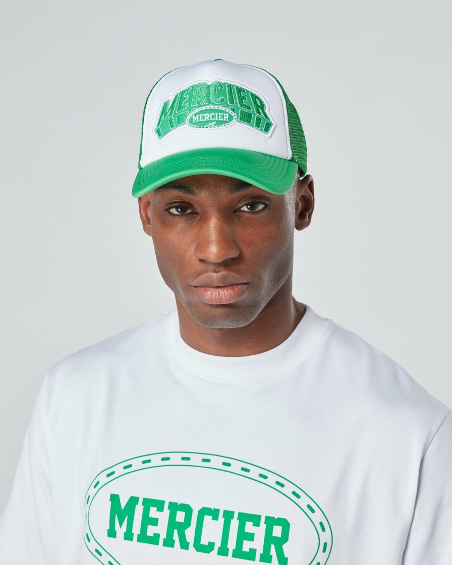 Menswear Mercier | Green White Court Foam Trucker