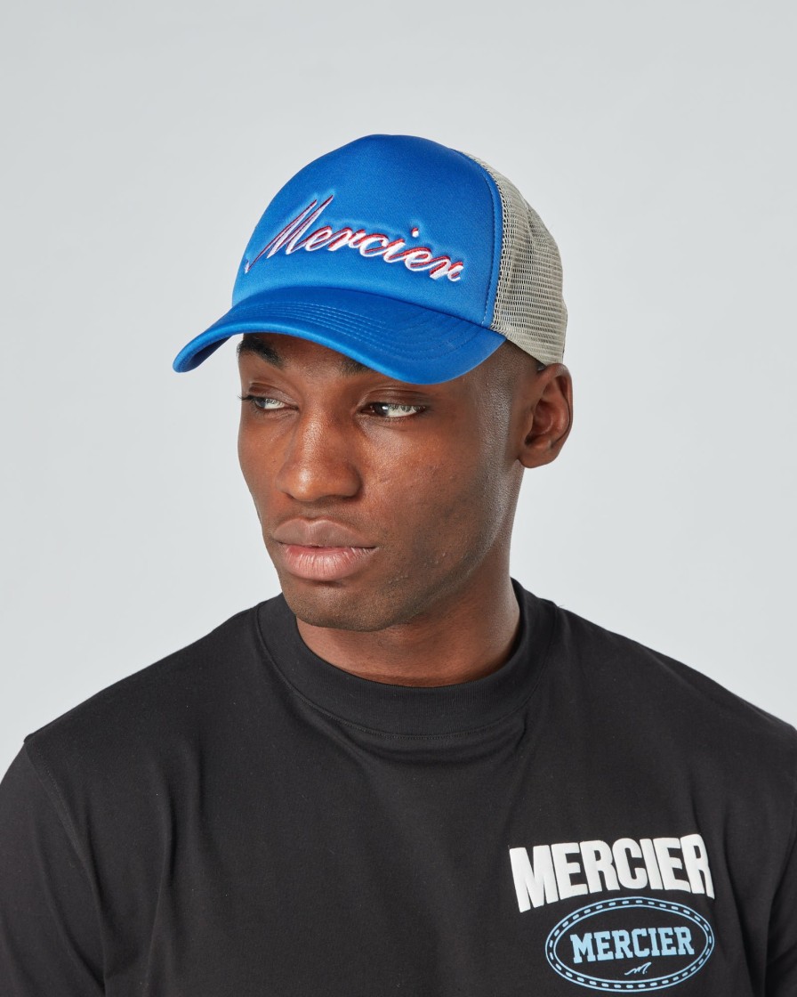 Menswear Mercier | Blue Grey Signature Foam Trucker