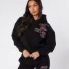 Womenswear Mercier | Womens Black Pink Og Badge Hoodie