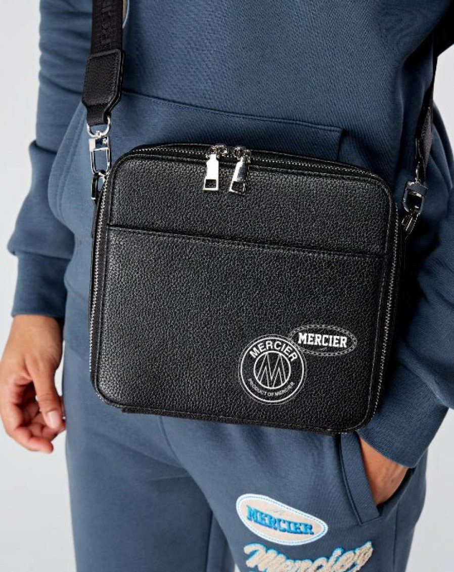 Menswear Mercier | Black Og Badge Messenger Bag - Exclusive