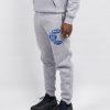 Menswear Mercier | Grey Marl Cobalt Og Badge Joggers