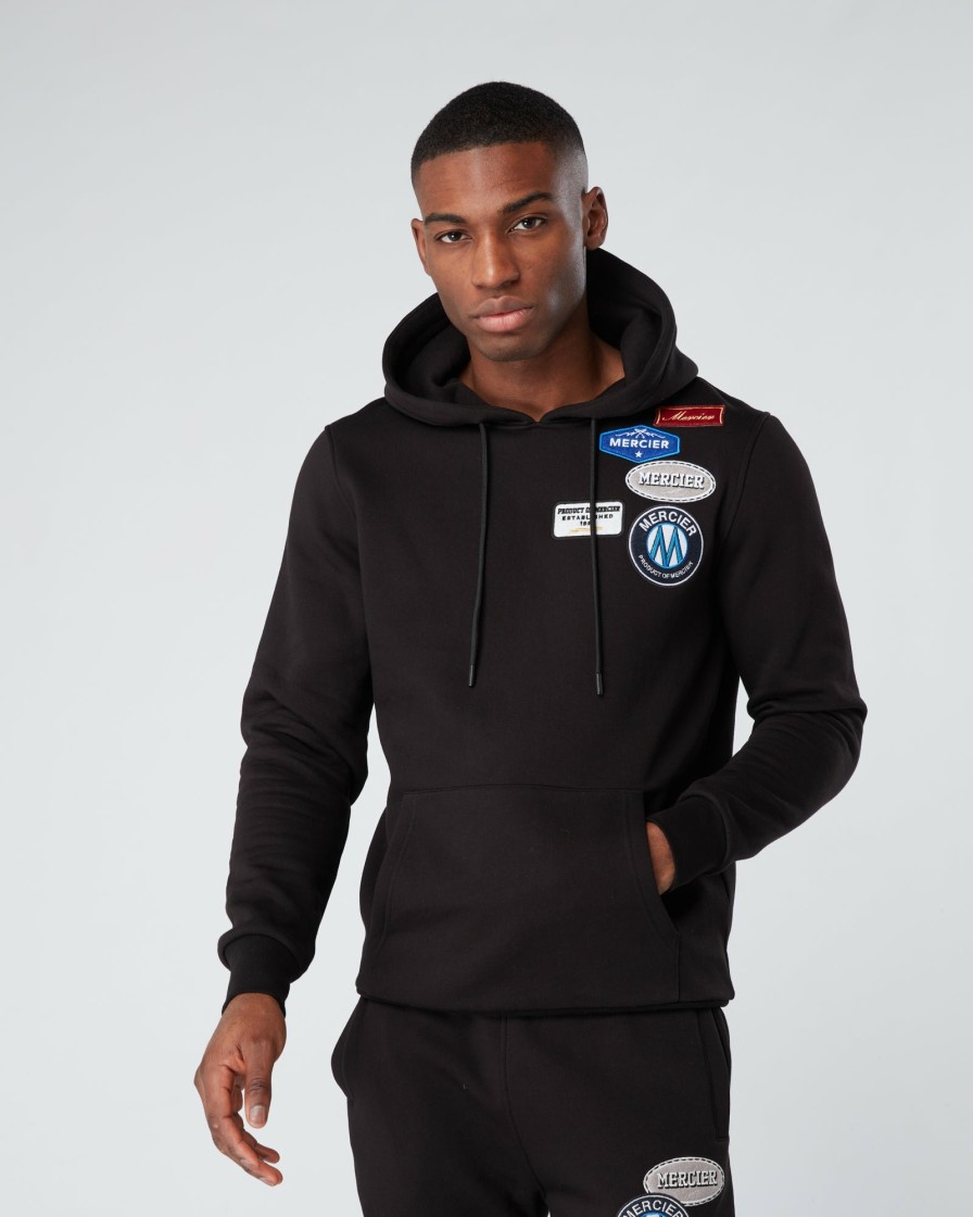 Menswear Mercier | Mercier Og Badge Hoodie Black