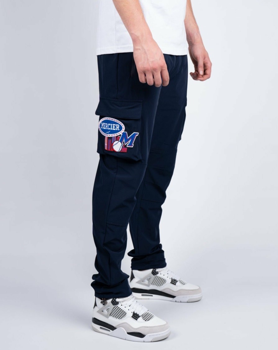 Menswear Mercier | Navy Red Mercier Empire Cargos