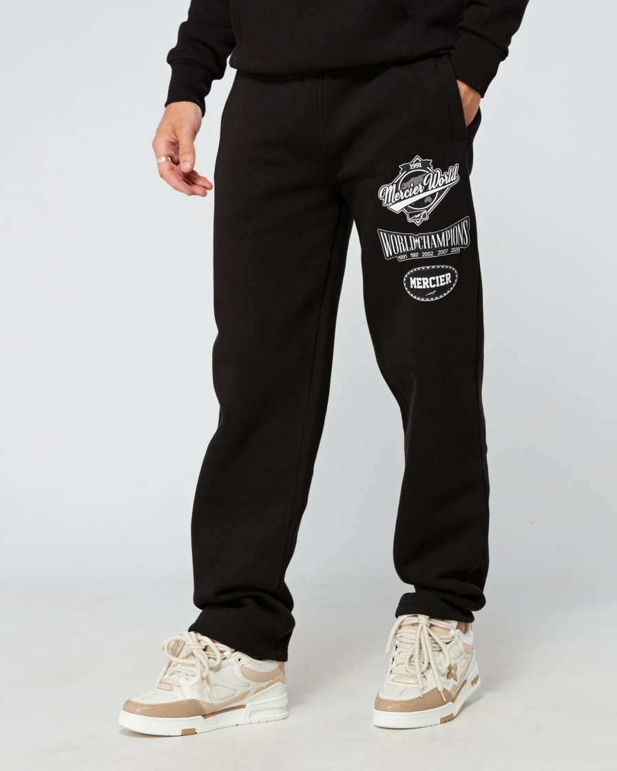 Menswear Mercier | Black Mercier World Joggers