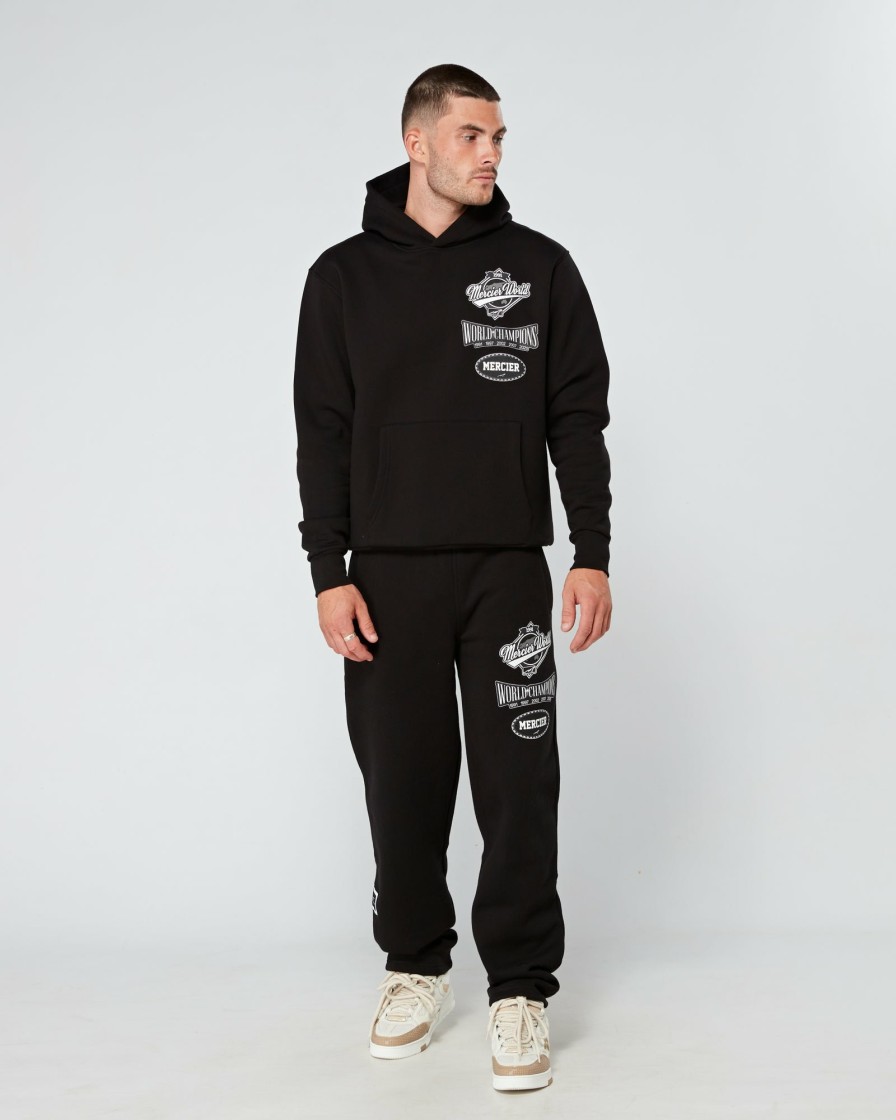 Menswear Mercier | Black Mercier World Joggers