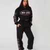 Womenswear Mercier | Womens Black Pink Mercier Compton Joggers