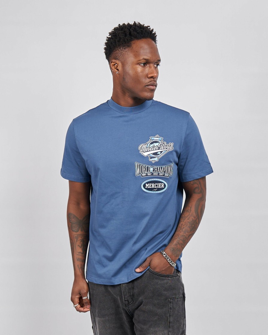 Menswear Mercier | Petrol Mercier World Tshirt