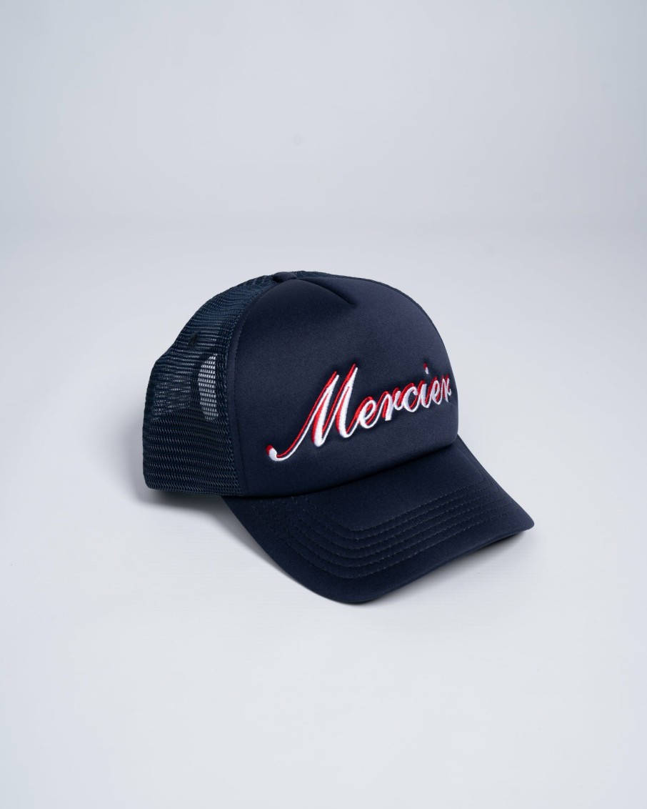 Menswear Mercier | Navy Signature Foam Trucker