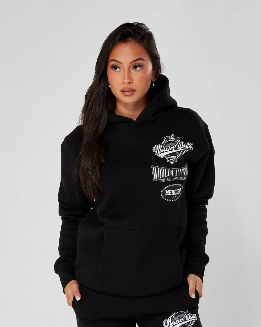 Womenswear Mercier | Womens Black Mercier World Hoodie