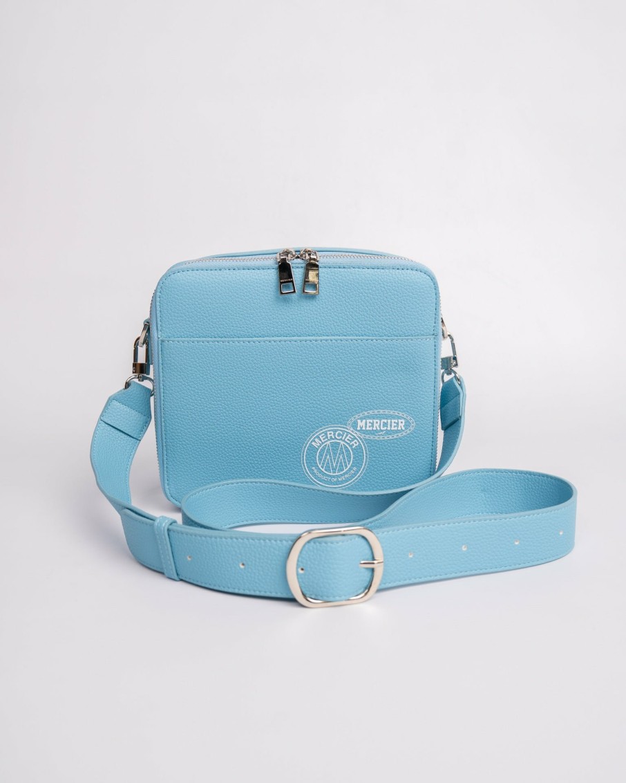 Menswear Mercier | Sky Blue Og Badge Messenger Bag - Exclusive