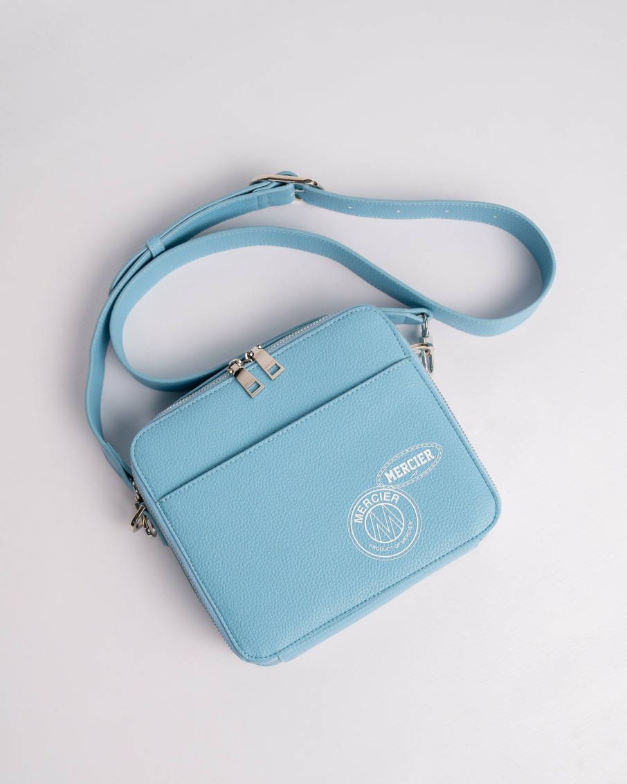 Menswear Mercier | Sky Blue Og Badge Messenger Bag - Exclusive