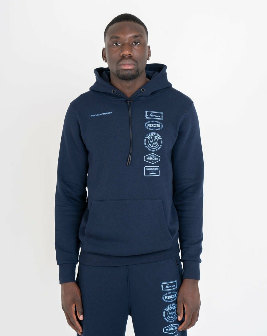 Menswear Mercier | Navy Sky Blue Mercier 2.0 Hoodie