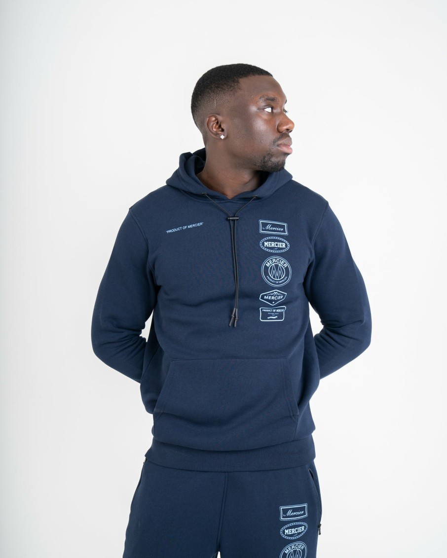 Menswear Mercier | Navy Sky Blue Mercier 2.0 Hoodie