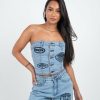 Womenswear Mercier | Womens Acid Blue Thread Badge Corset