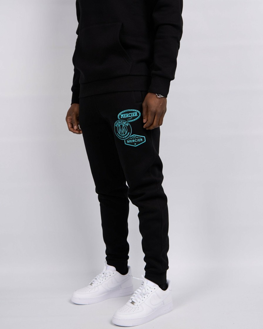 Menswear Mercier | Black Tiffany Og Badge Joggers