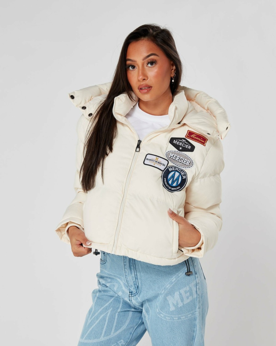 Womenswear Mercier | Womens Mercier Almond Og Cropped Puffer Jacket