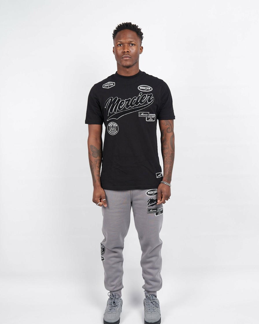 Menswear Mercier | Black Mercier Teams Badge Tshirt