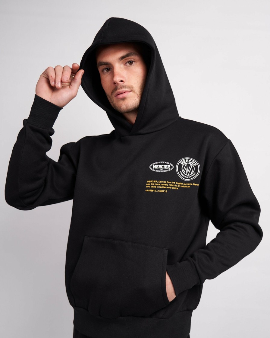 Menswear Mercier | Black Yellow Caruso Hoodie