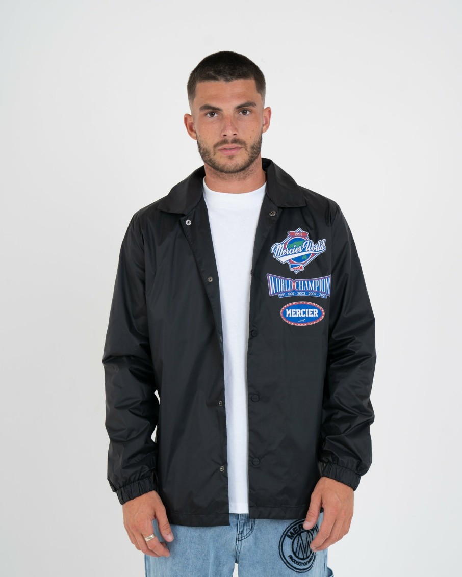 Menswear Mercier | Black Mercier World Coach Jacket