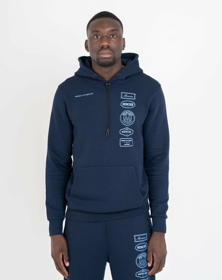 Menswear Mercier | Navy Sky Blue Mercier 2.0 Hoodie