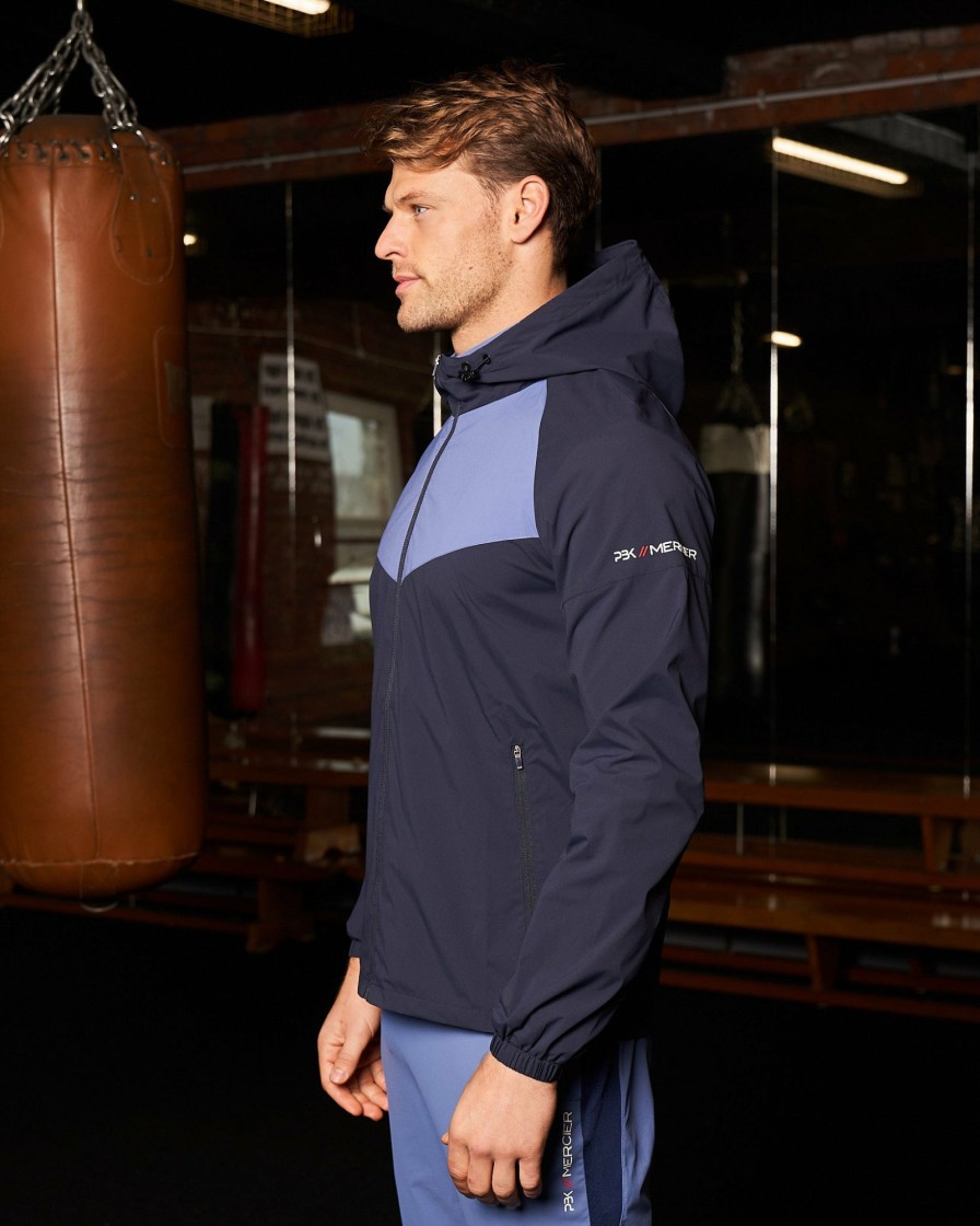 Menswear Mercier | Pbk//Mercier Performance Windbreaker Navy/Petrol