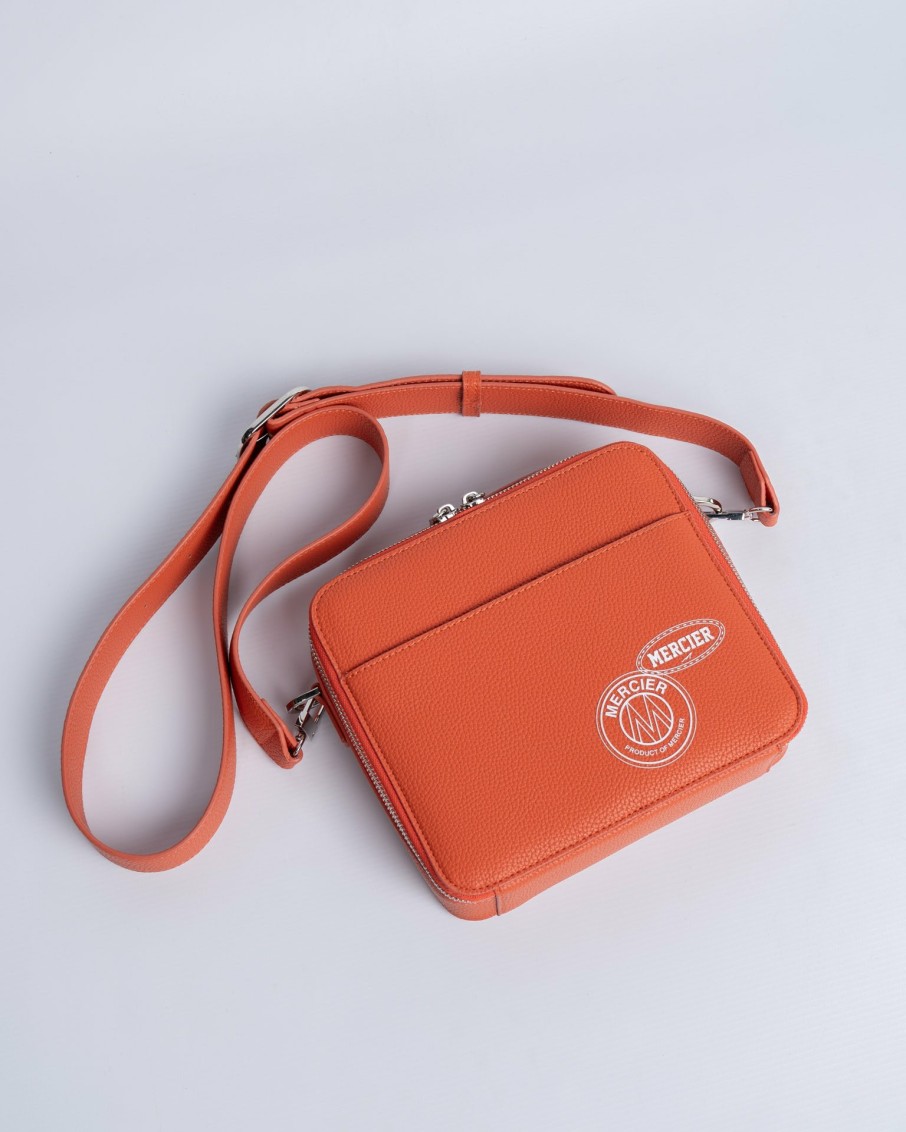 Menswear Mercier | Orange Og Badge Messenger Bag - Exclusive