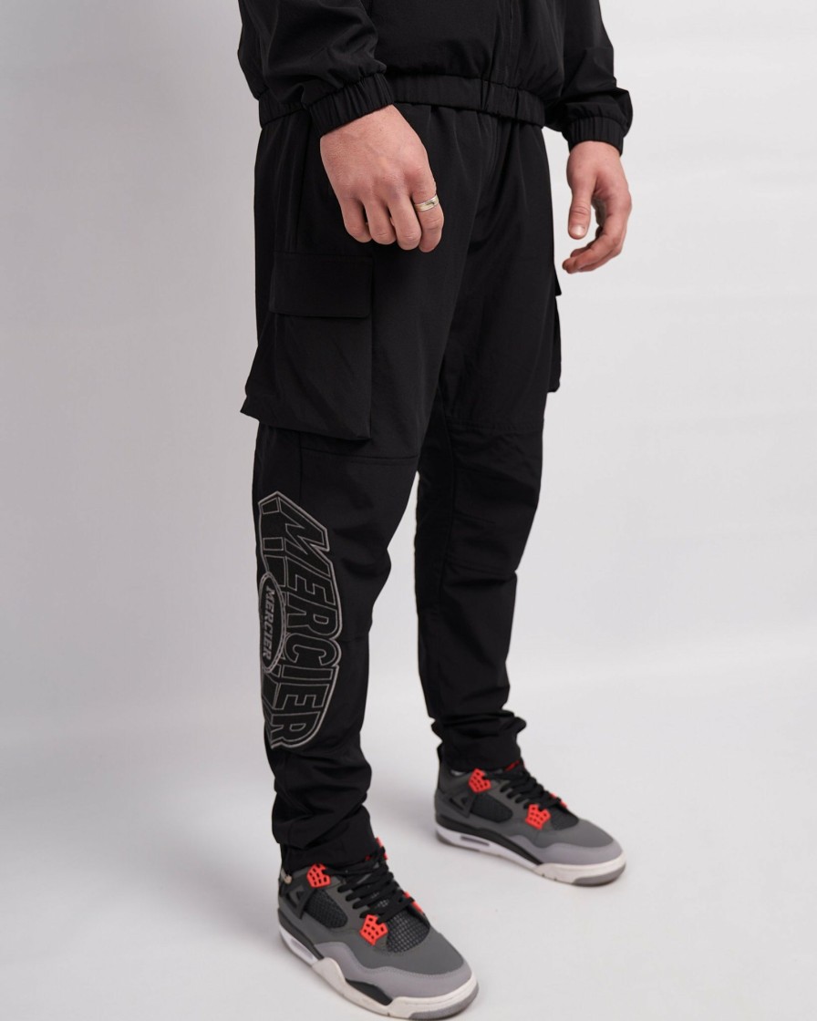 Menswear Mercier | Black Stone Mercier Court Cargos