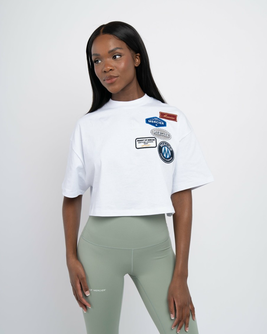 Womenswear Mercier | Womens White Og Badge Tshirt