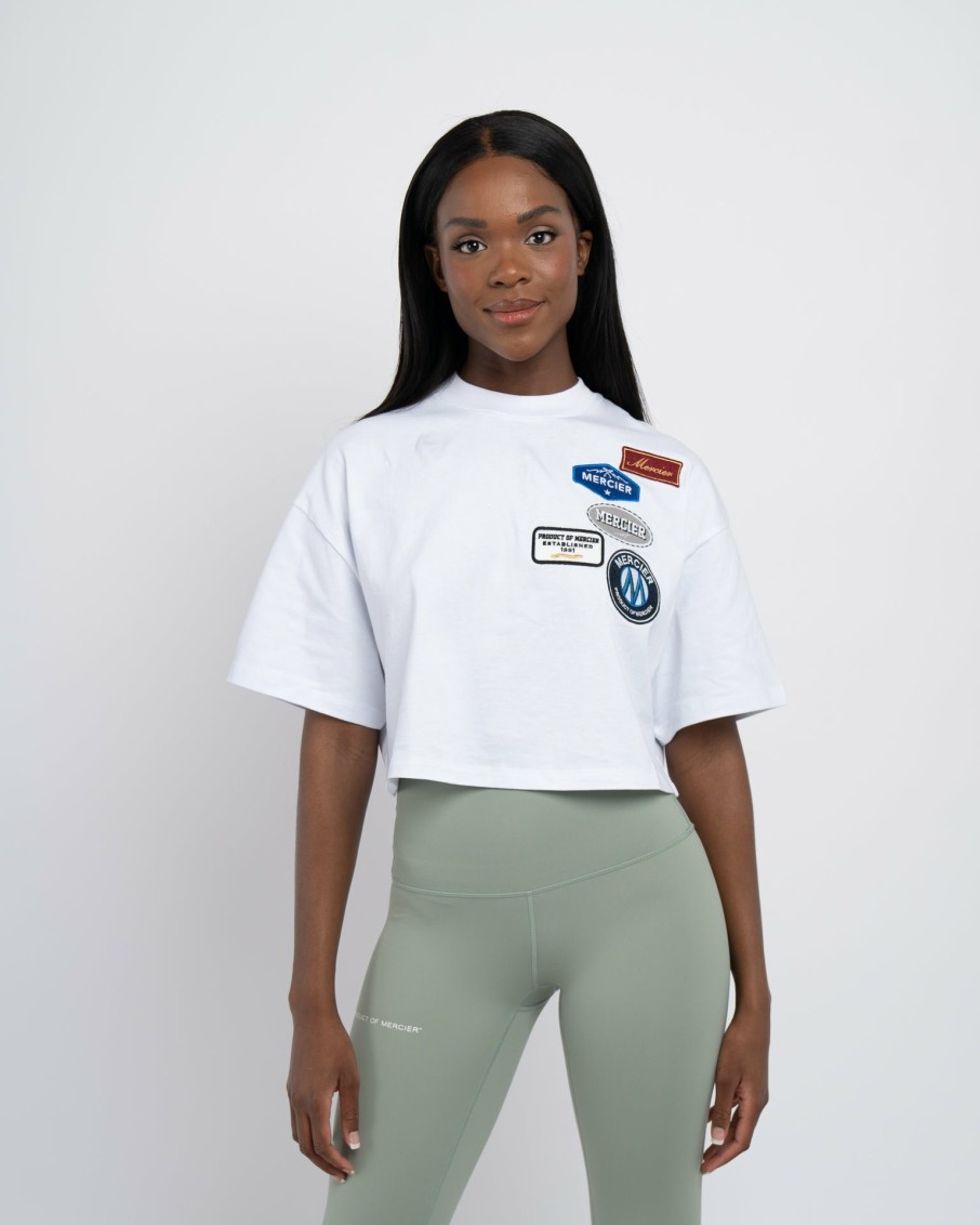 Womenswear Mercier | Womens White Og Badge Tshirt