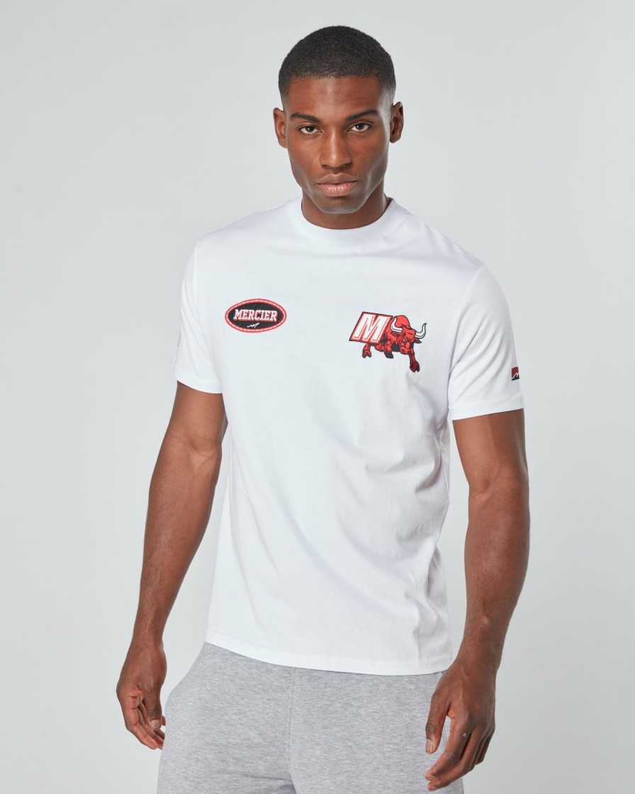 Menswear Mercier | White Red Mercier Empire Tshirt