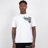 Menswear Mercier | White Racer Badge Tshirt