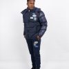 Menswear Mercier | Navy Og Badge Panelled Jacket