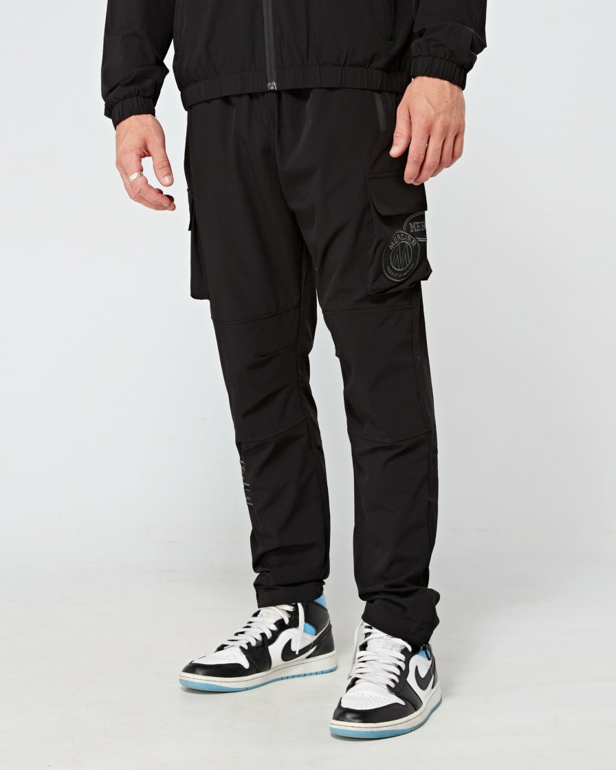 Menswear Mercier | Black Tonal Badge Cargos