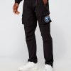 Menswear Mercier | Black Monochrome V2 Badge Cargos