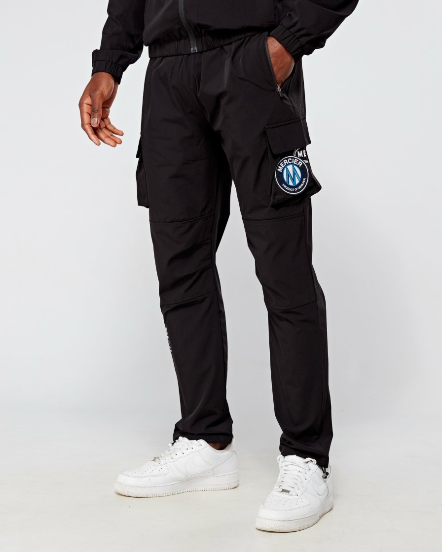 Menswear Mercier | Black Monochrome V2 Badge Cargos